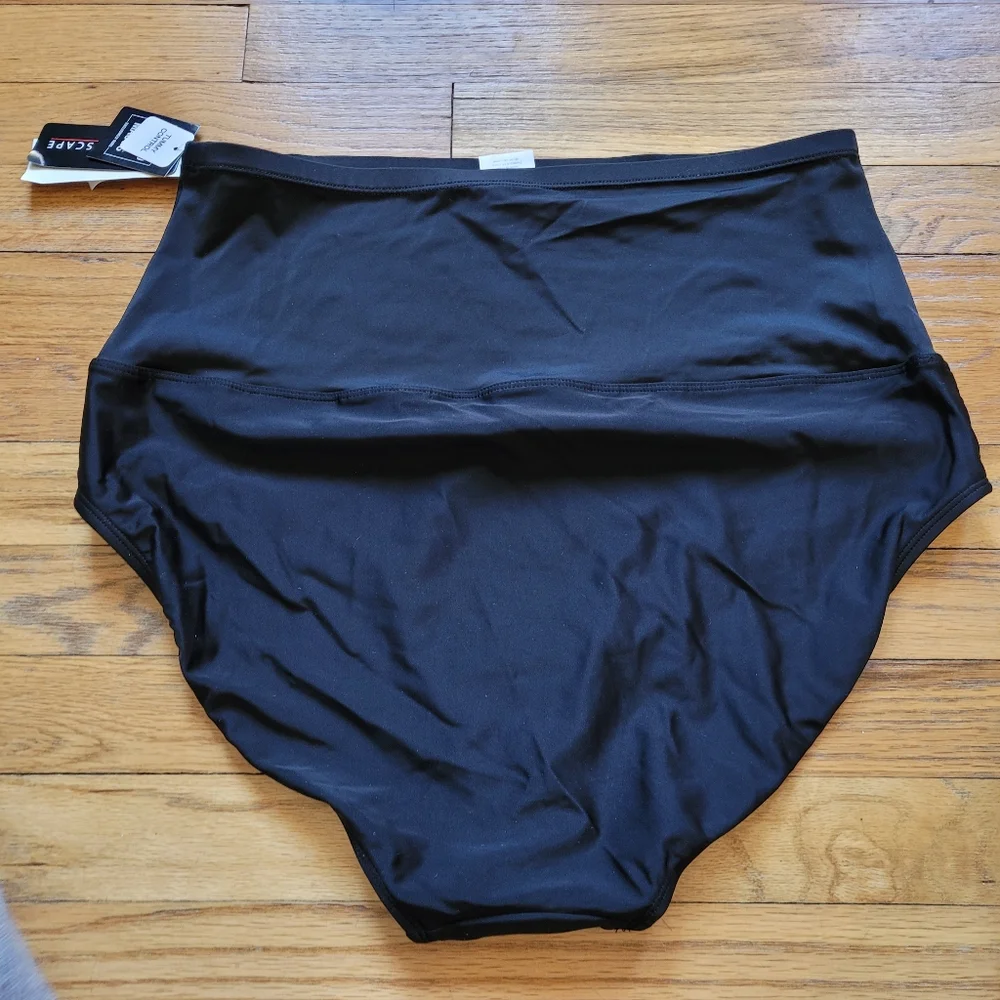 Island Escape High-Waist Tummy Control-Top Bikini Bottoms Sizes 6, 10, 12 - Picture 7 of 10